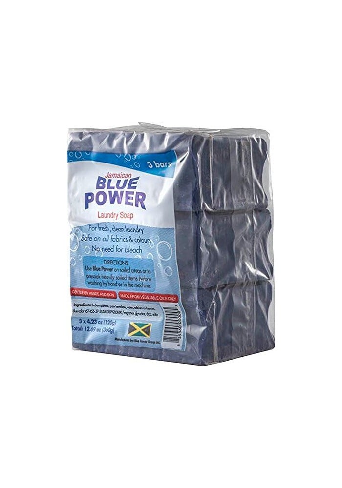BluePower Jamaican Blue Power Laundry Soap - 4.23 Ounce (Pack of 3) - Image 4